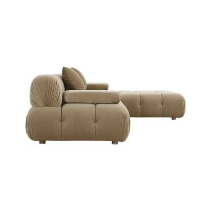 Forma Sectional Sofa Camel Velvet