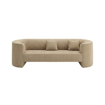 Elora 3 Seater Sofa Camel Velvet