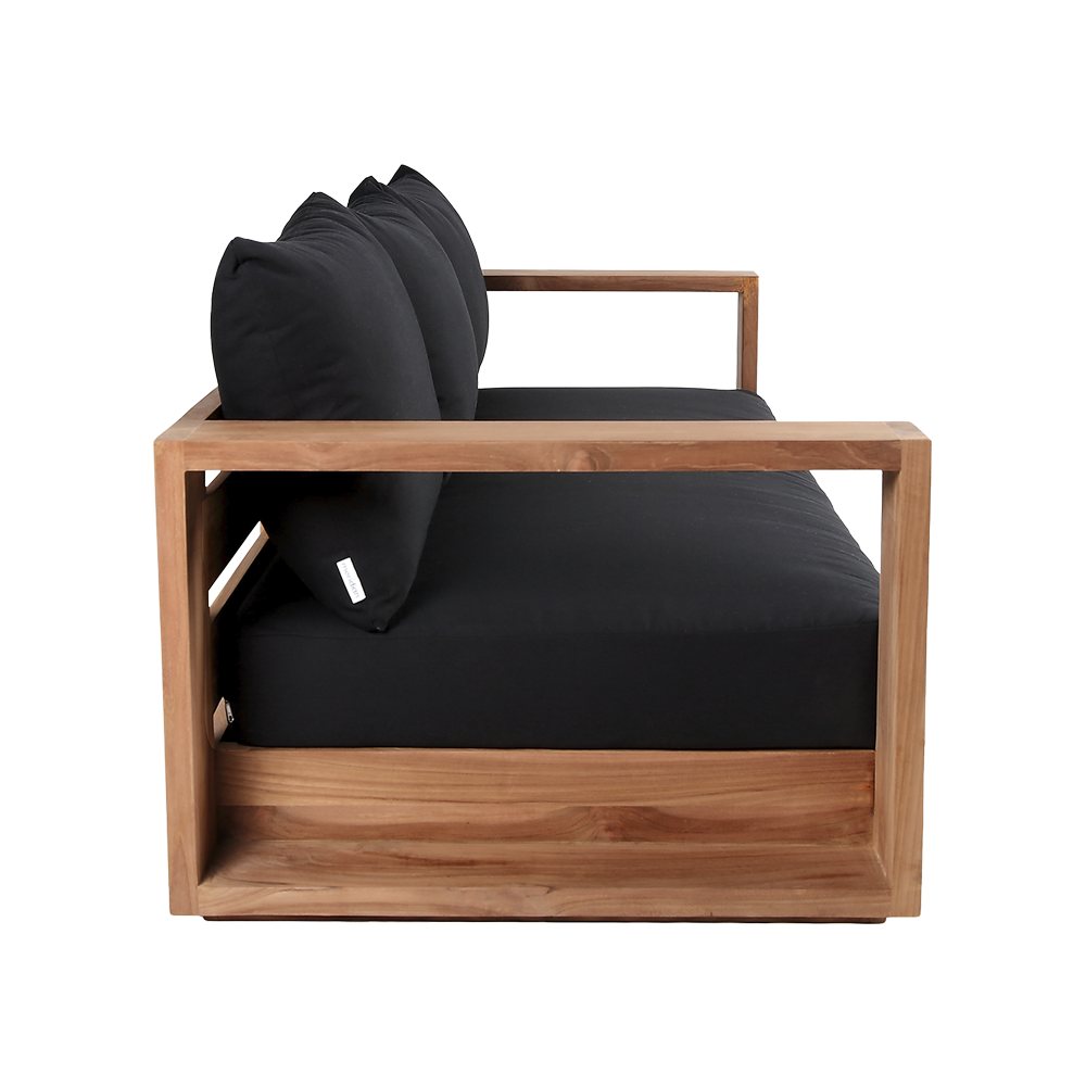 Neroli Outdoor 3 Seater Sofa Black