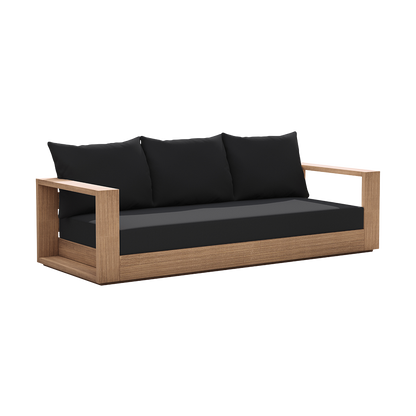 Neroli Outdoor 3 Seater Sofa Black