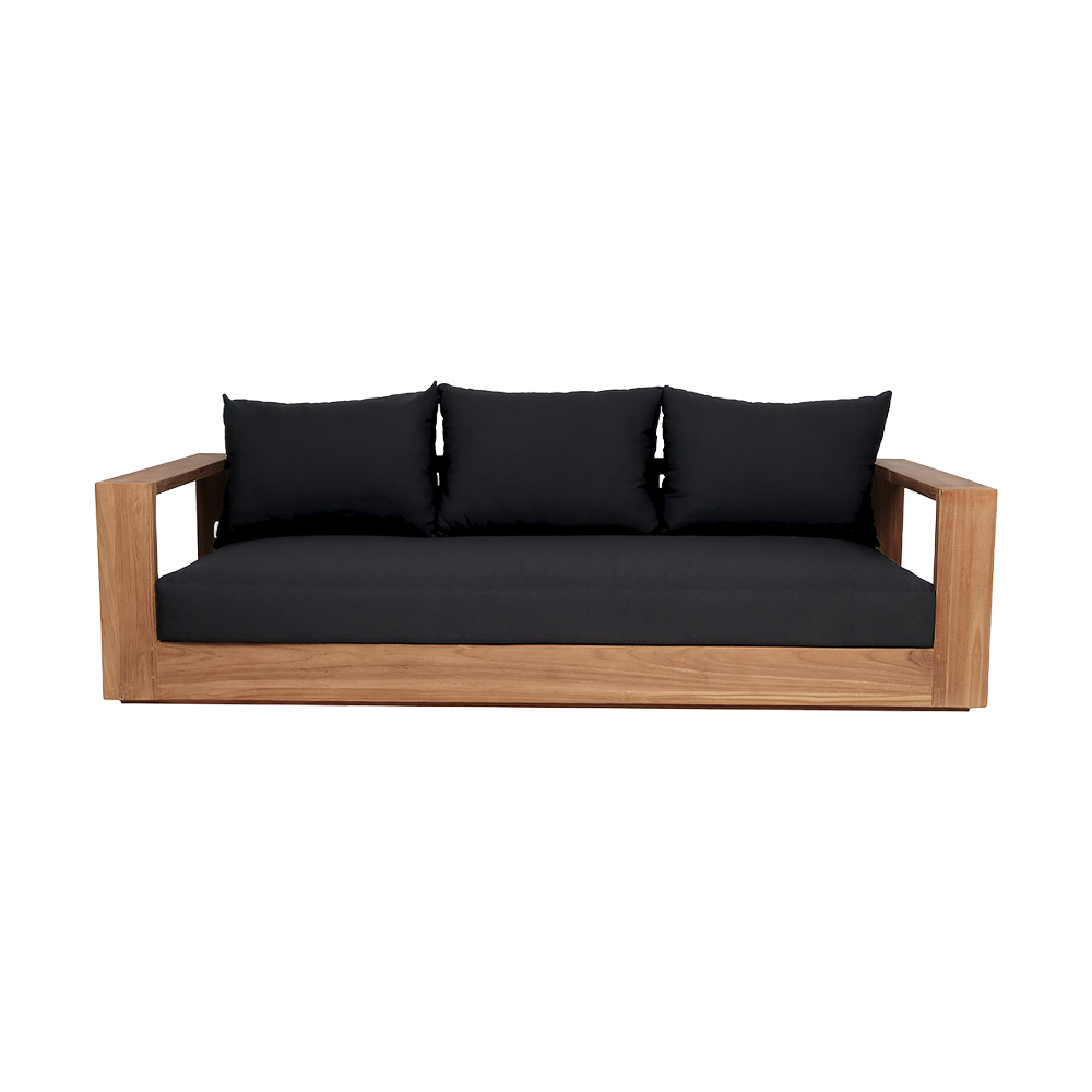Neroli Outdoor 3 Seater Sofa Black