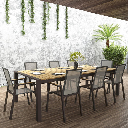 Aviana Outdoor Dining Set Taupe