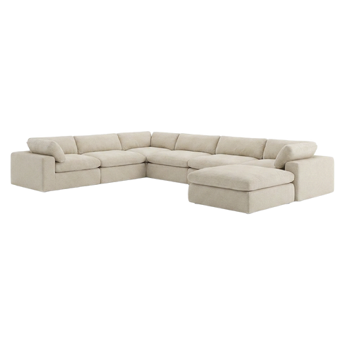 Bloom Extended Sectional Modular Sofa Beige